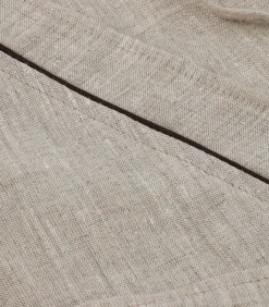 Linnen badjas in ecru linnen 4xl