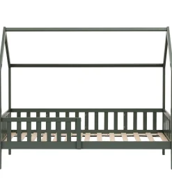 Lit cabane pour enfant 190x90cm vert MARCEAU