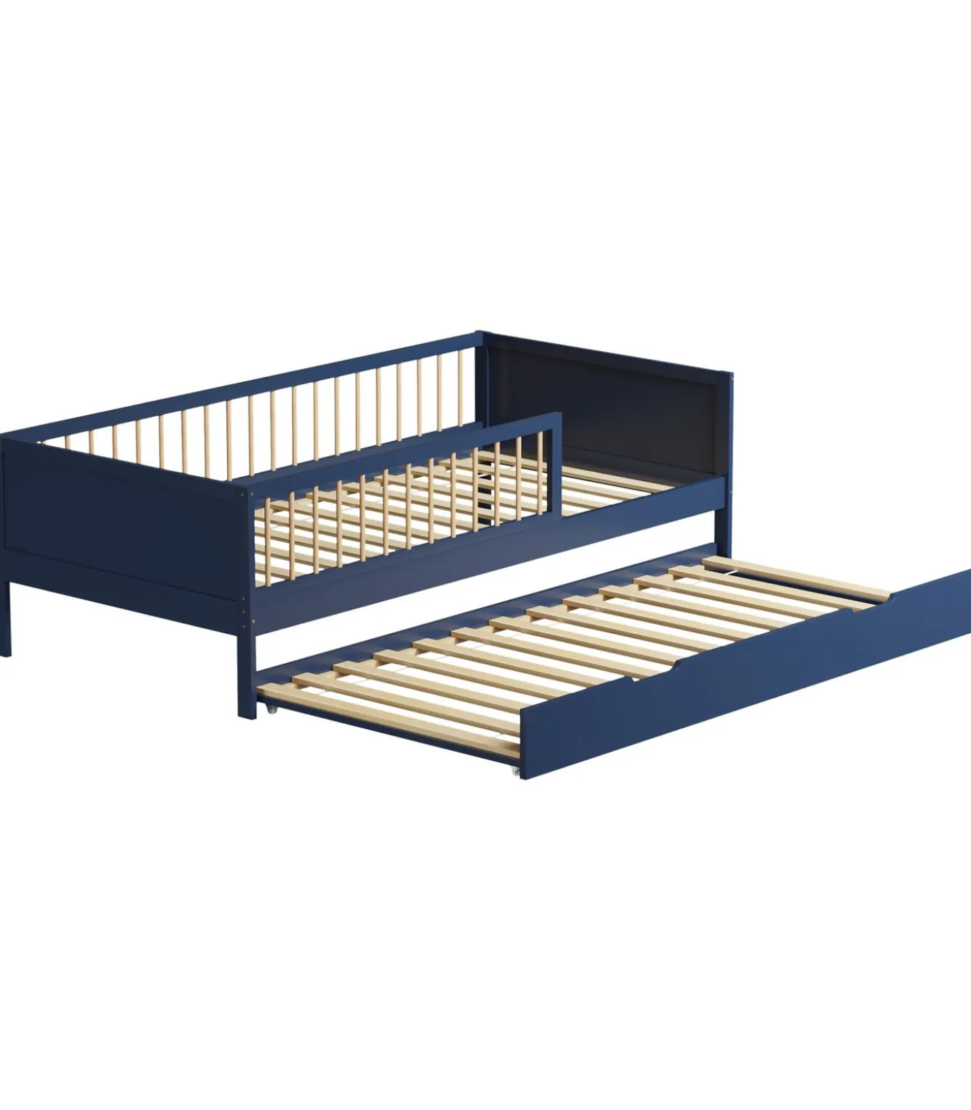 Lit gigogne pour enfant 190x90cm bleu foncé ADAM