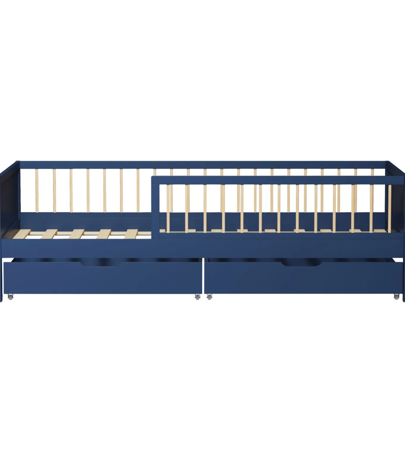 Lit pour enfant 190x90cm bleu foncé avec tiroirs ADAM