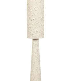 Loft Vloerlamp - Metaal/Bouclé - Naturel Met Stippen 130xØ30 cm