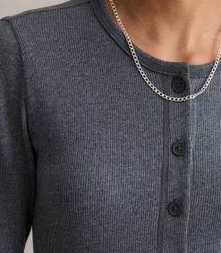 Longsleeve met knoopsluiting slim