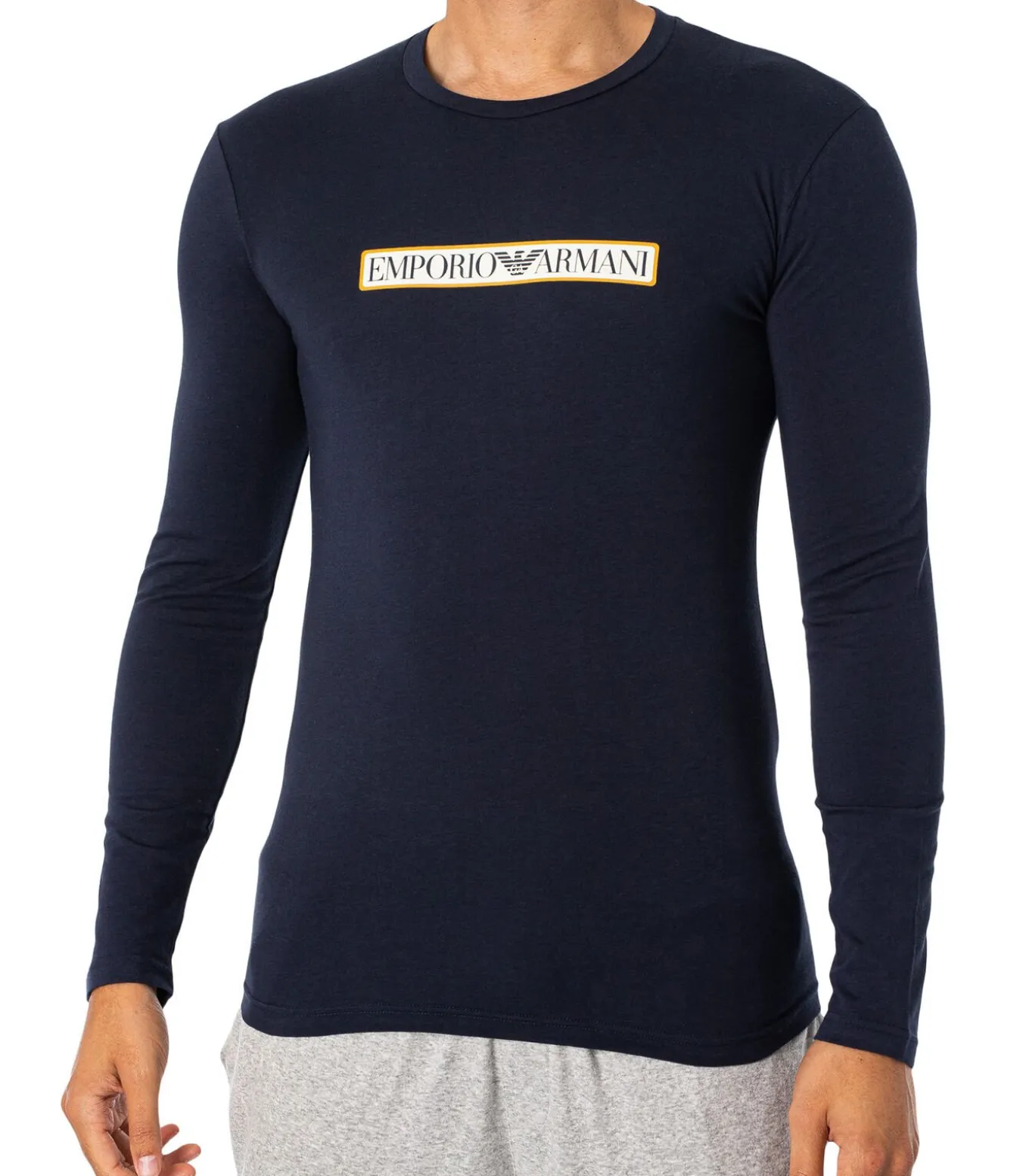 Lounge Box-Logo Met Lange Mouwen T-Shirt