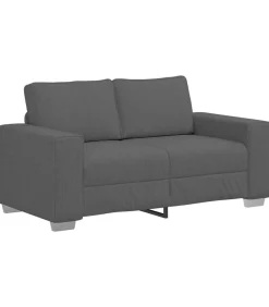 Loveseat bank 120 cm corduroy stof donkergrijs
