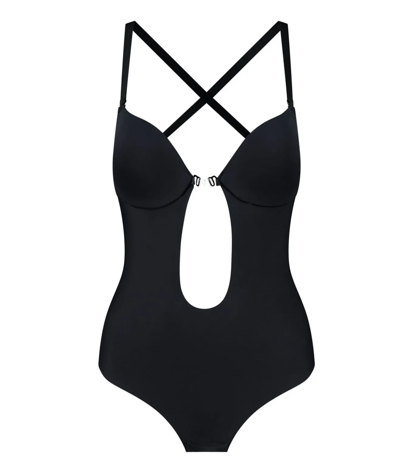 Low Back Sensuele Bodysuit | Zwart Xl