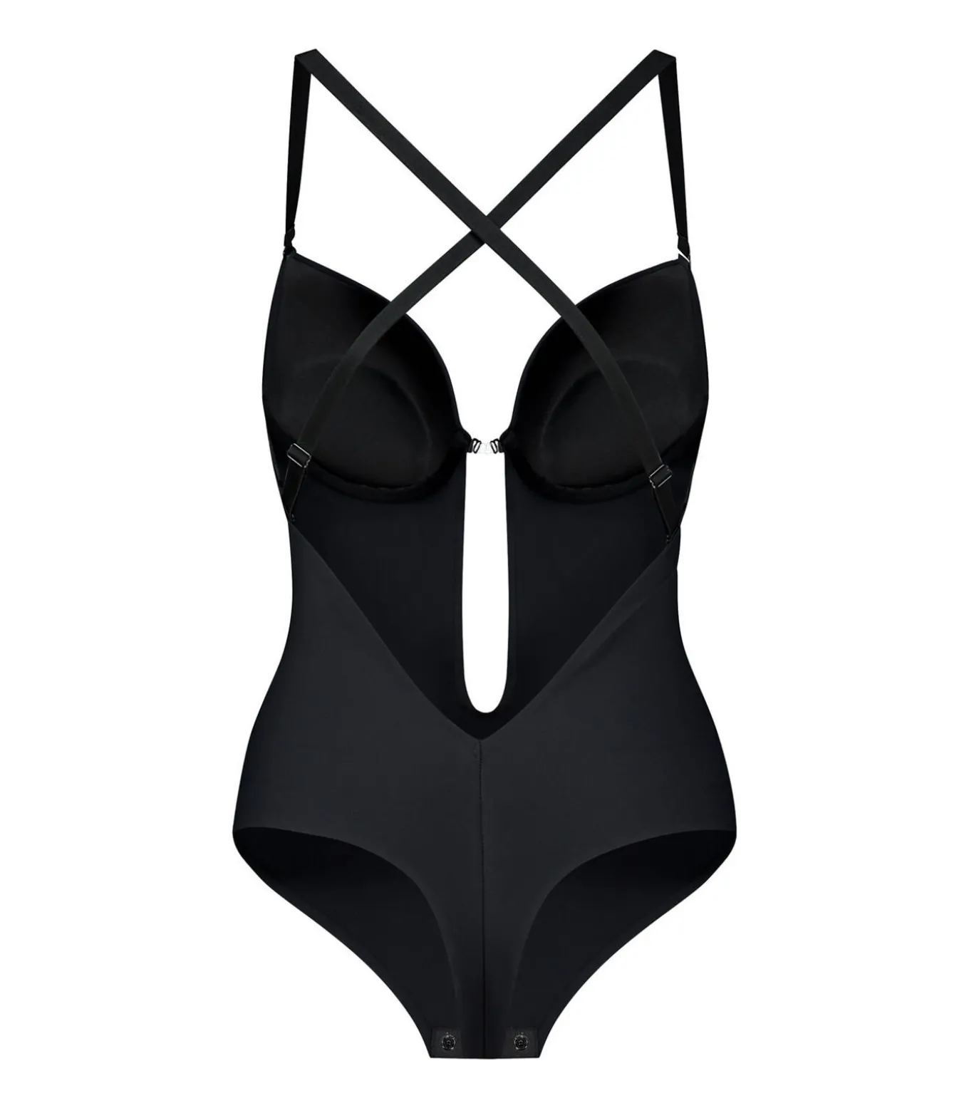 Low Back Sensuele Bodysuit | Zwart Xl