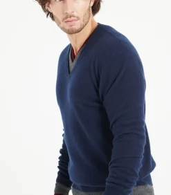 LUKE 1 V-hals Trui - 100% kasjmier