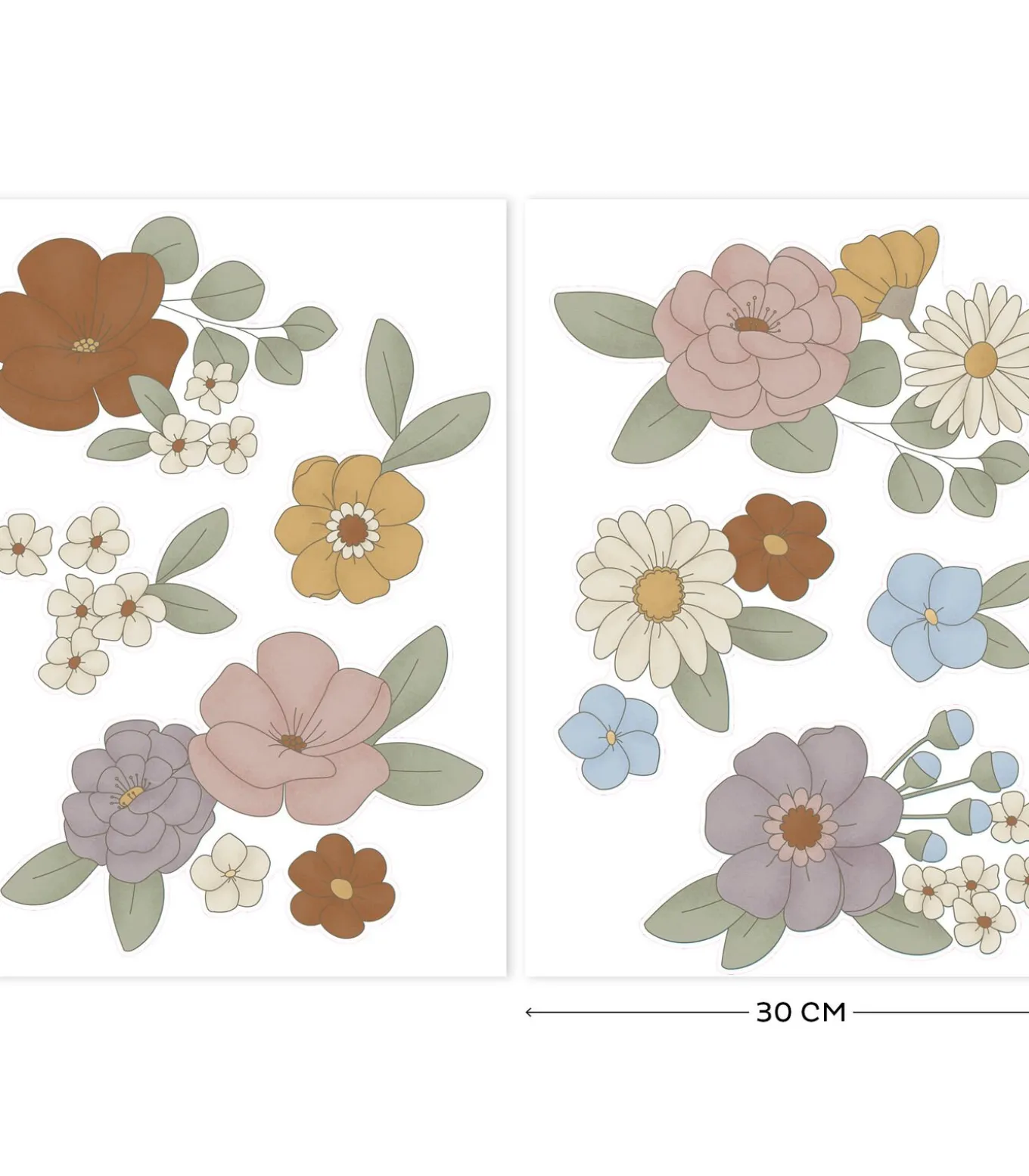 Luxe Muurstickers Vintage Little Flowers