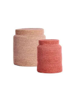 Mand Betania - Lichtroze - Ø33cm - Set van 2