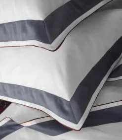 Marceau - Driekleurig laken in katoen satijn met opgenaaide strook