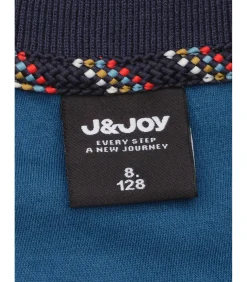 Marineblauw poloshirt voor jongens met logo op de rug