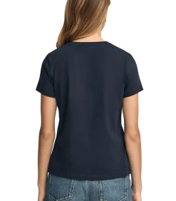 Marineblauw T-shirt met korte mouwen en glinsterend Polo Club-detail