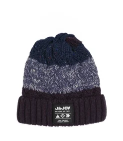 Marineblauwe herenhoed met pompon