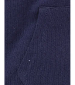 Marineblauwe jongenstrui met rits en capuchon