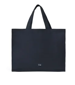 Marineblauwe tote bag Sloane Large met Polo Club-opdruk Established 2012