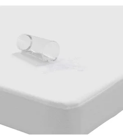 Matrasbeschermer waterdicht 80x200 cm wit