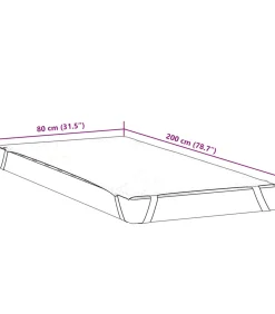 Matrasbeschermer waterdicht 80x200 cm wit