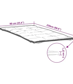 Matrasbeschermer 90x220 cm wit