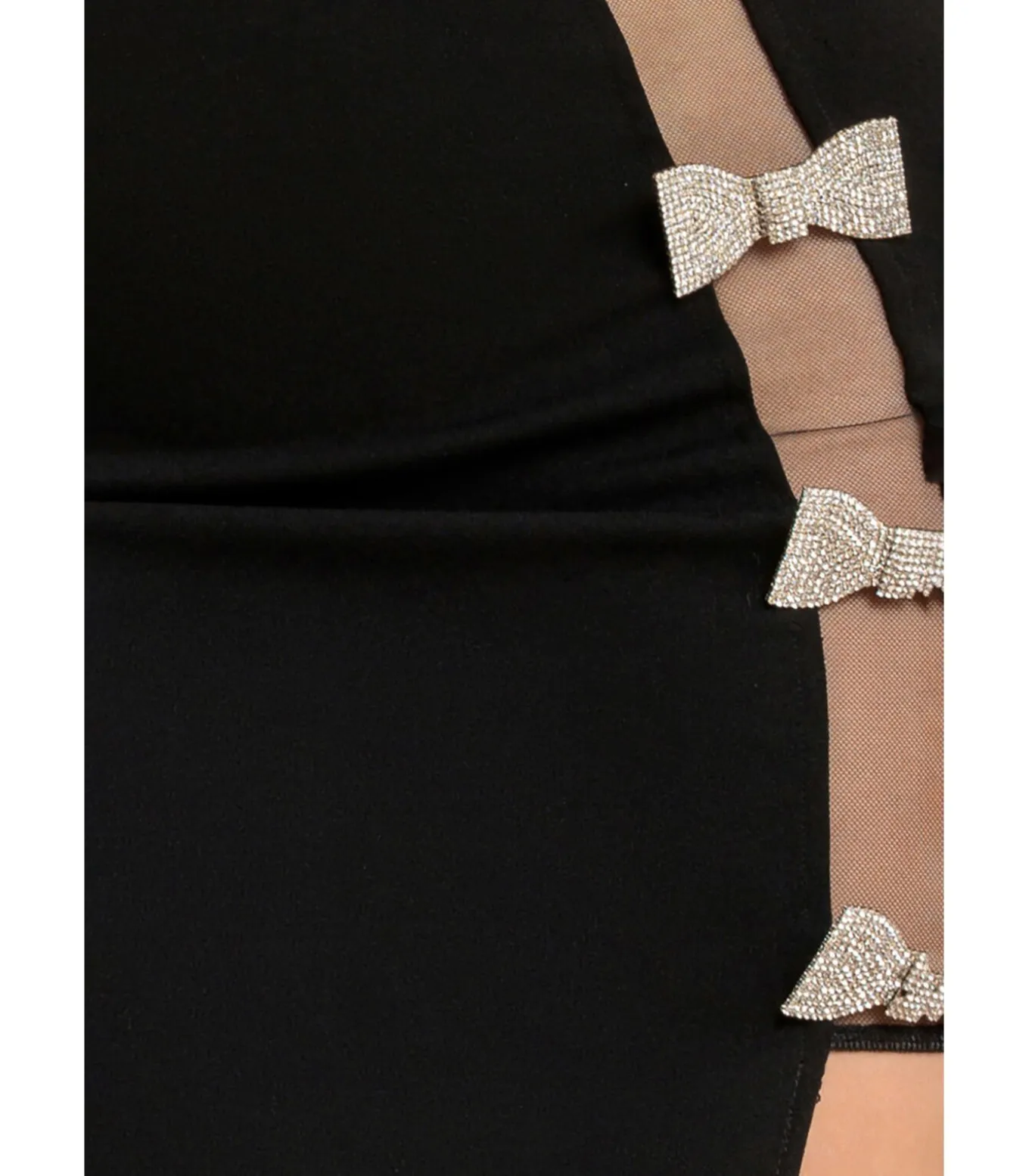 Maxi-jurk “Bow Embellished Strapless Mermaid Maxi Dress”