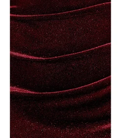 Maxi-jurk “Glitter Polka Dot Velvet One Shoulder Maxi Dress”