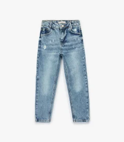 Meisjes Spijkerbroeken Normale Taille Mom Fit