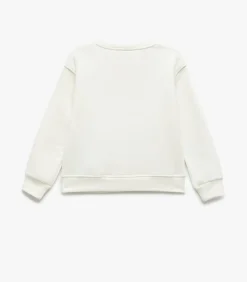 Meisjes Sweatshirt Ronde Hals Lange Mouwen Fijn Geborduurd