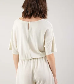 MELIA - Melia jumpsuit met elastische taille