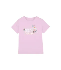 MERRY, BRIGHT AND BEAUTIFUL - T-shirt - Roze