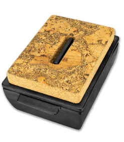 Met deksel en kurk - Ovenschotel 20x13,5x8,5cm - Zwart