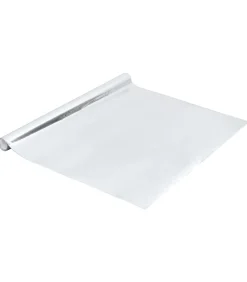 Meubelfolie zelfklevend 500x90 cm PVC hoogglans zilverkleurig