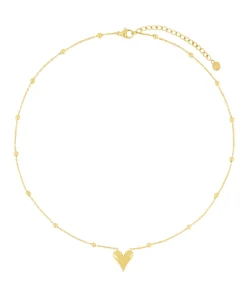 Middellange ketting met hartje