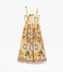 Midi-jurk Vrouwen Bloemenprint Zomer