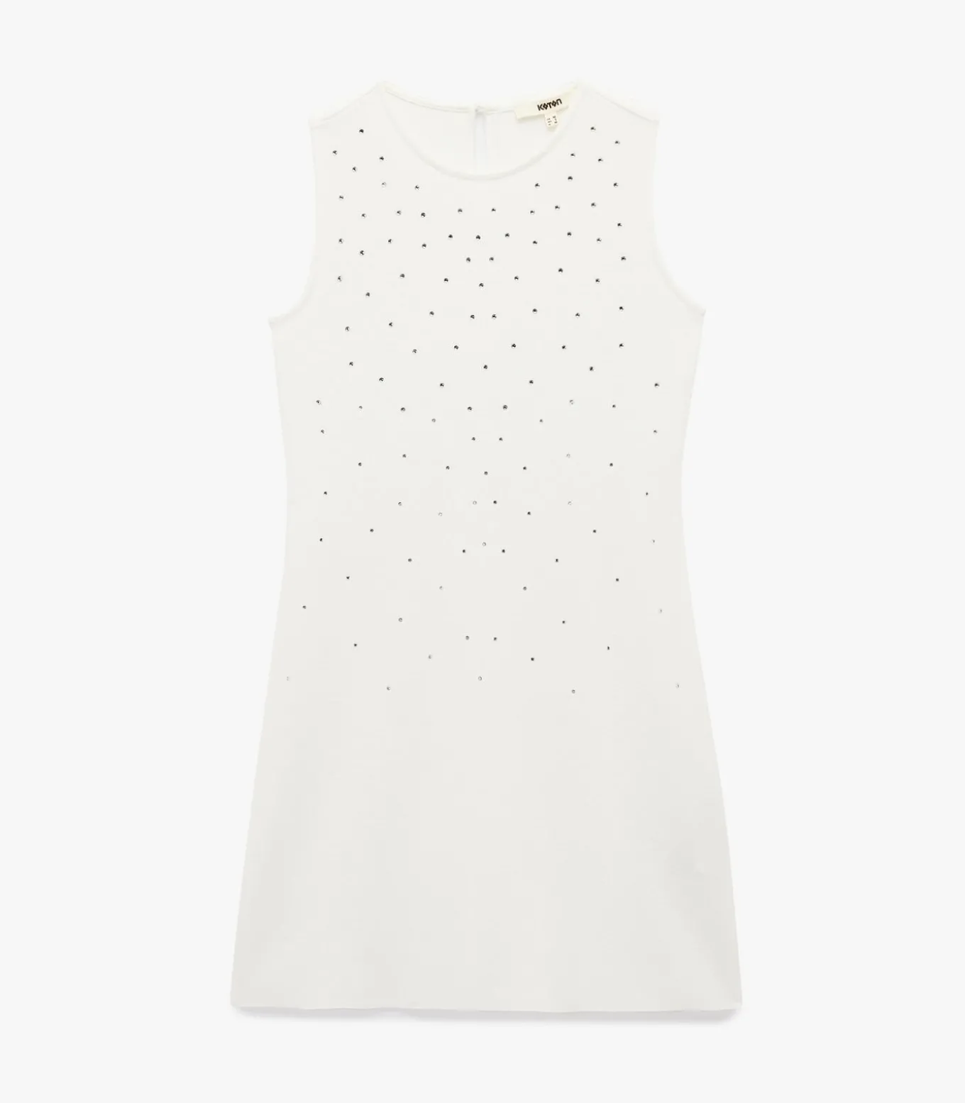 Mini-jurk Mouwloos Strass