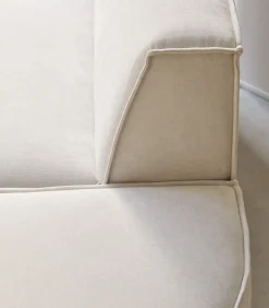 Modulaire loungefauteuil Dario in beige stof