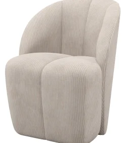 Mojo Draaifauteuil - Ribstof - Ecru - 75x68x77