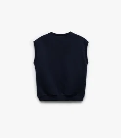 Mouwloze Kindertrui V-hals Katoen