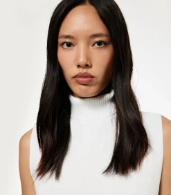 Mouwloze Top Coltrui Ecru