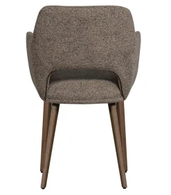 Murat Eetkamerstoelen Houten Bruine Poot - Taupe - Set van 6