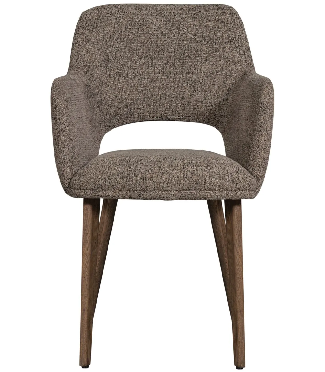 Murat Eetkamerstoelen Houten Bruine Poot - Taupe - Set van 6
