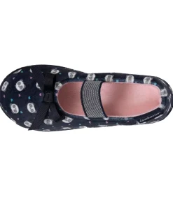 Navy panda pantoffels voor kinderen