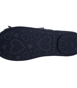 Navy panda pantoffels voor kinderen