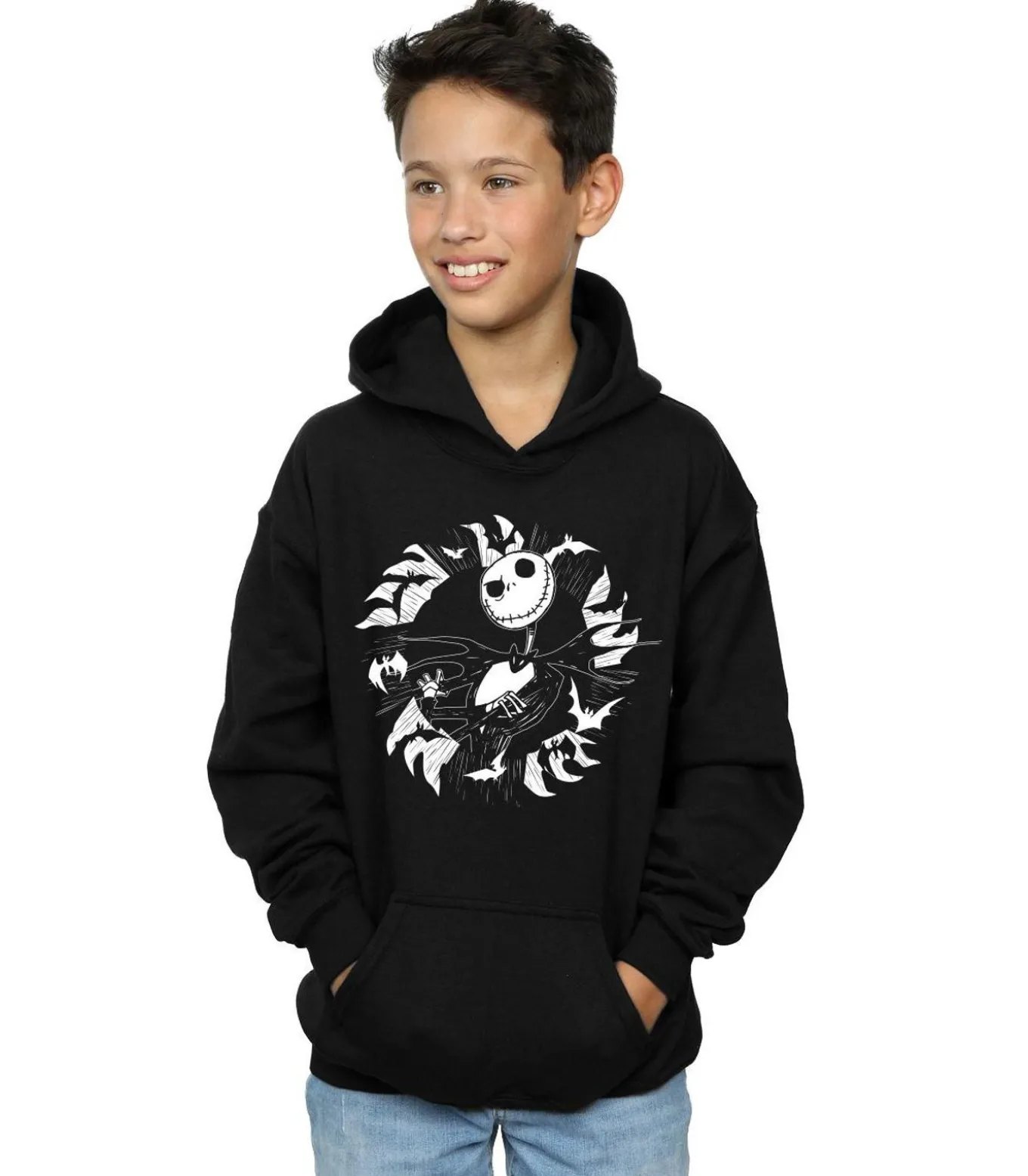 NIGHTMARE BEFORE CHRISTMAS - Trui met kap - Zwart