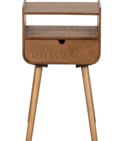 Nils Nachtkastje/Bijzettafel - Hout - Naturel - 54x36x30
