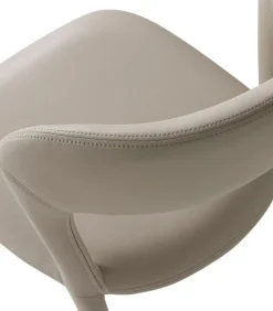 Noble Eetkamerstoelen - Leerlook - Beige - Set van 2