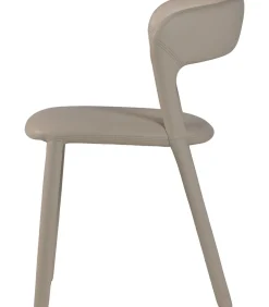Noble Eetkamerstoelen - Leerlook - Beige - Set van 2