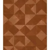 Noordwand Behang Topchic Graphic Shapes Facet metallic oranje
