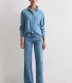 Normale spijkerblouse