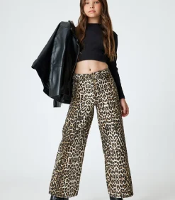 Normale taille Brede pijpen Jeansbroek