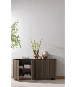 Nova Dressoir 200 cm - Grenen - Truffel Bruin - 85x200x40