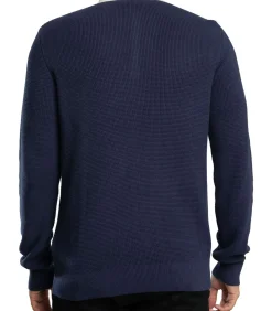 Nowell Wafelgebreid Poloshirt Met Lange Mouwen